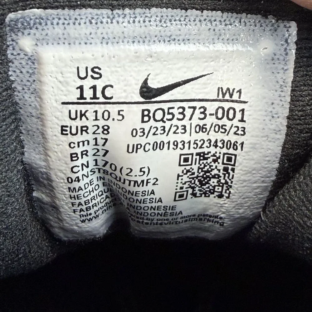 Nike Manoa LTR Shoes Boys Size 11C Black Winter Boots Toddler BQ5373-001
